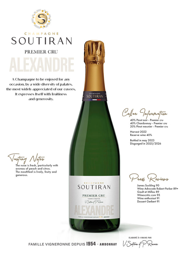 Champagne Soutiran Premier Cru Cuvée Alexandre Brut