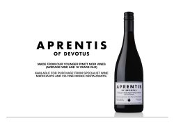 Aprentis of Devotus Pinot Noir